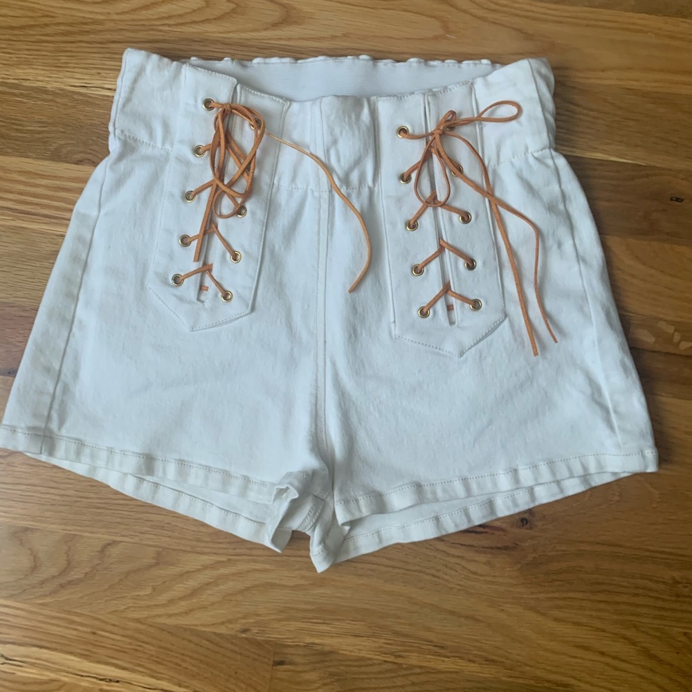 Lace up shorts